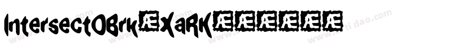 IntersectOBrk-XaRK字体转换