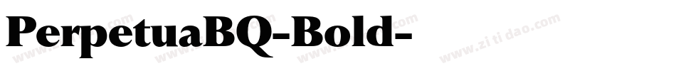 PerpetuaBQ-Bold字体转换