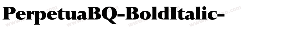 PerpetuaBQ-BoldItalic字体转换