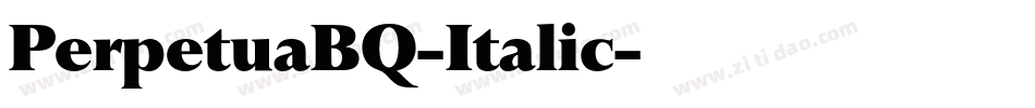 PerpetuaBQ-Italic字体转换