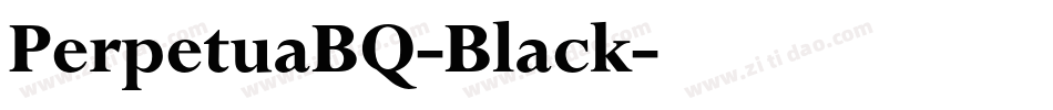 PerpetuaBQ-Black字体转换