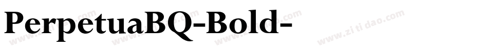 PerpetuaBQ-Bold字体转换