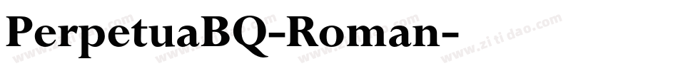 PerpetuaBQ-Roman字体转换