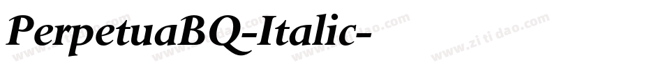 PerpetuaBQ-Italic字体转换