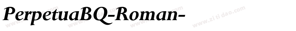 PerpetuaBQ-Roman字体转换