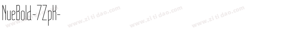 NueBold-7ZpK字体转换