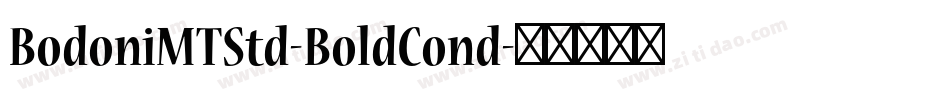 BodoniMTStd-BoldCond字体转换
