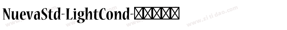 NuevaStd-LightCond字体转换