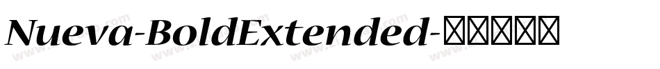 Nueva-BoldExtended字体转换