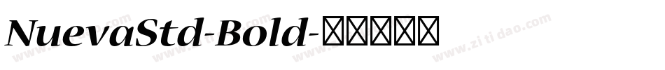 NuevaStd-Bold字体转换