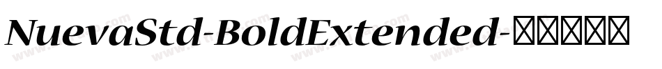 NuevaStd-BoldExtended字体转换
