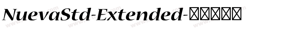 NuevaStd-Extended字体转换