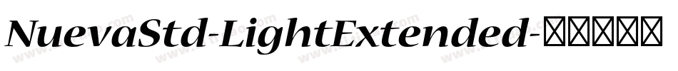 NuevaStd-LightExtended字体转换