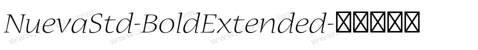 NuevaStd-BoldExtended字体转换