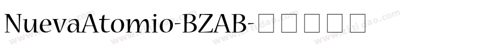 NuevaAtomio-BZAB字体转换
