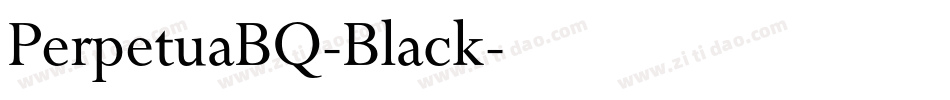 PerpetuaBQ-Black字体转换