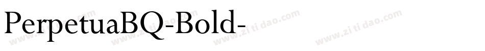 PerpetuaBQ-Bold字体转换