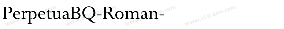 PerpetuaBQ-Roman字体转换