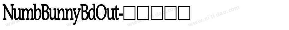 NumbBunnyBdOut字体转换