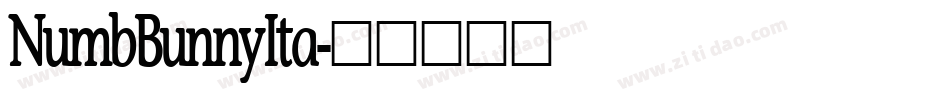 NumbBunnyIta字体转换