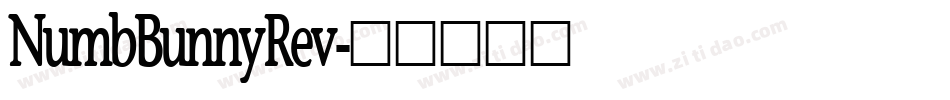 NumbBunnyRev字体转换