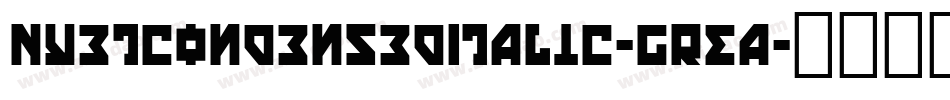 NyetCondensedItalic-GREa字体转换