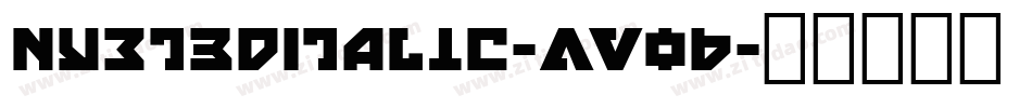 Nyet3DItalic-AVo6字体转换