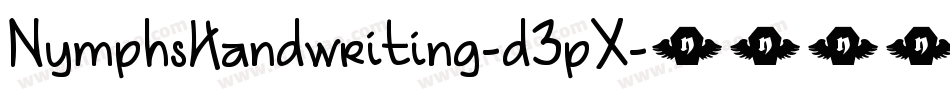 NymphsHandwriting-d3pX字体转换