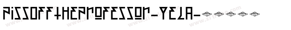 PissOffTheProfessor-YELa字体转换