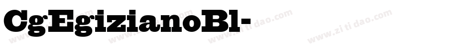 CgEgizianoBl字体转换
