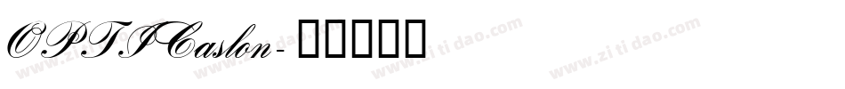OPTICaslon字体转换