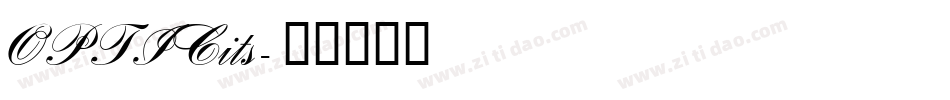 OPTICits字体转换