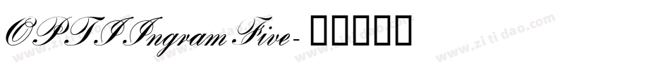 OPTIIngramFive字体转换