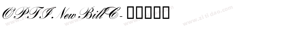 OPTINewBillC字体转换