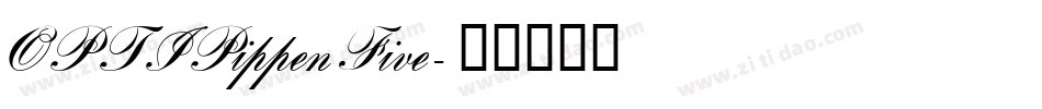 OPTIPippenFive字体转换