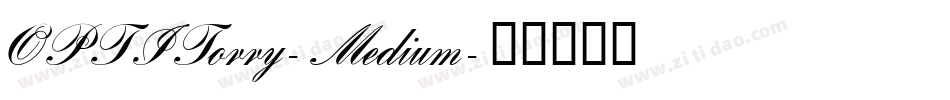 OPTITorry-Medium字体转换