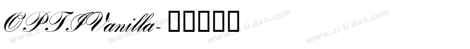 OPTIVanilla字体转换