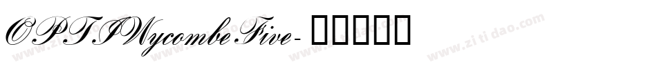 OPTIWycombeFive字体转换