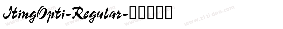 ItingOpti-Regular字体转换