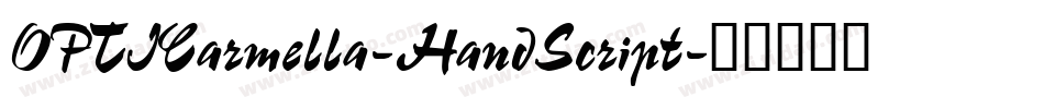 OPTICarmella-HandScript字体转换