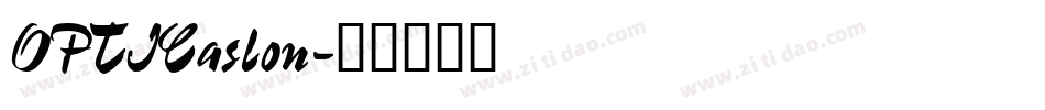 OPTICaslon字体转换