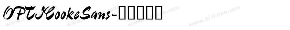 OPTICookeSans字体转换