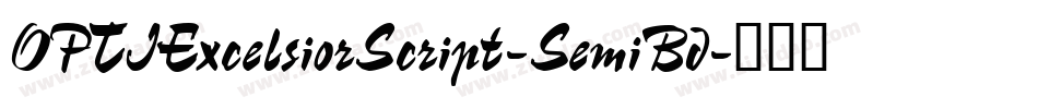 OPTIExcelsiorScript-SemiBd字体转换