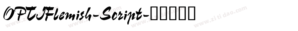 OPTIFlemish-Script字体转换