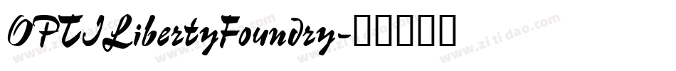 OPTILibertyFoundry字体转换