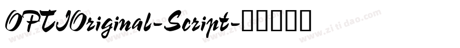 OPTIOriginal-Script字体转换