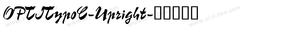 OPTITypoC-Upright字体转换