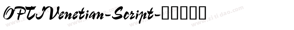 OPTIVenetian-Script字体转换