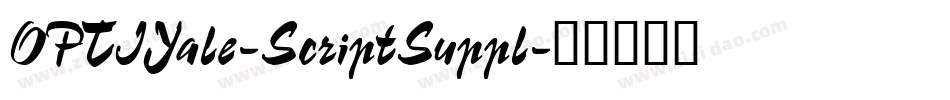 OPTIYale-ScriptSuppl字体转换