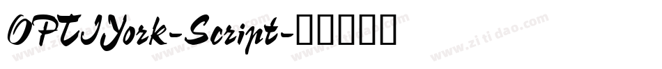 OPTIYork-Script字体转换